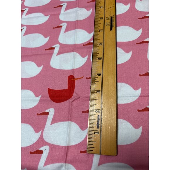 Cotton Fabric Quarter Bundle with Pink Duck Patterns & White Ducks on Pink Backg - Picture 7 of 11